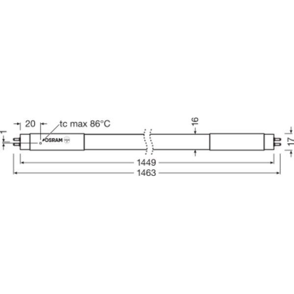 SubstiTUBE TUBE T5 HF 37 W/4000 K 1463 mm image 8