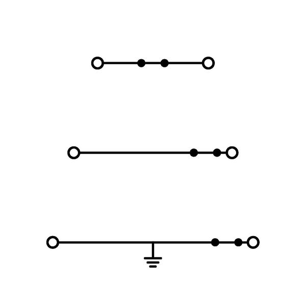 Triple-deck terminal block Ground conductor/through/through terminal b image 4