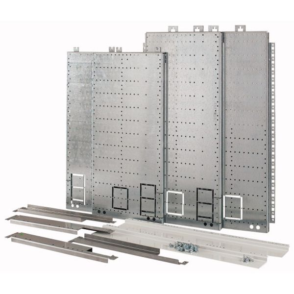 Mounting kit for fuse combination unit, covering multiple sections, section depth=600mm image 1