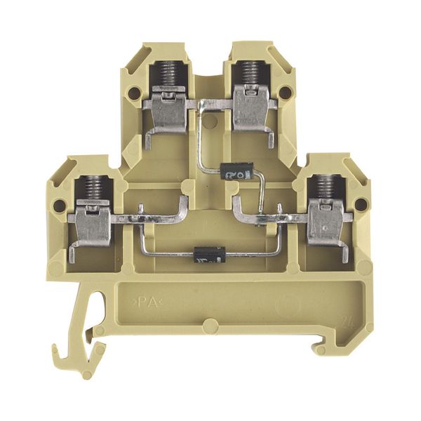 Component terminal block, Screw connection, 4 mm², 380 V, 10 A, 1 N 40 image 1