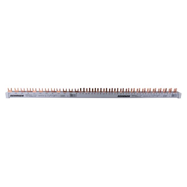 Busbar, 1xRCCB 4-pole, 2xMCB 4-pole, 18 x MCB 1+N/1 MW, 30MW image 1