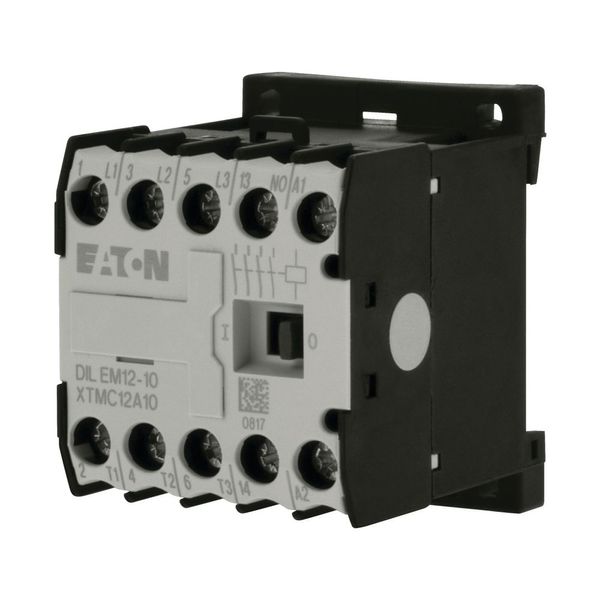 Contactor, 230 V 50 Hz, 240 V 60 Hz, 3 pole, 380 V 400 V, 5.5 kW, Contacts N/O = Normally open= 1 N/O, Screw terminals, AC operation image 15