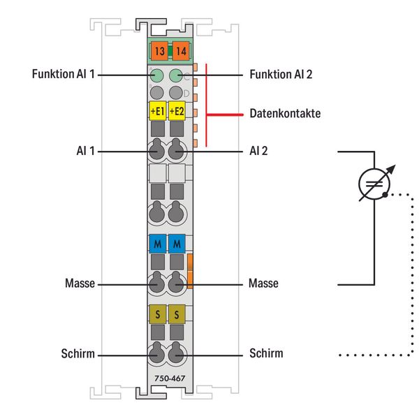 2-channel analog input 0 ... 10 VDC Single-ended light gray image 3