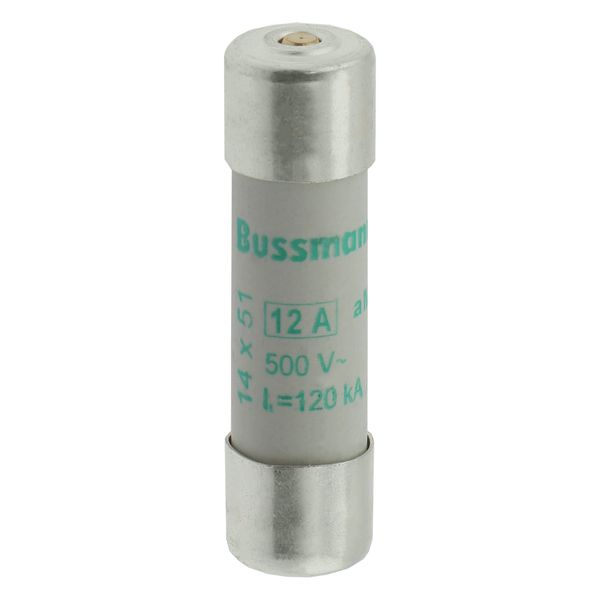 Fuse-link, LV, 12 A, AC 500 V, 14 x 51 mm, aM, IEC, with striker image 12