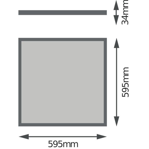 PANEL 4IN1 600 UGR19 600 32 W 3000 K UGR19 image 2