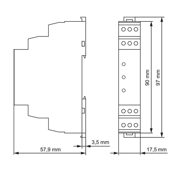 Voltage monitoring relay, 3ph against N,fix Us=195,5V,1CO,5A image 11