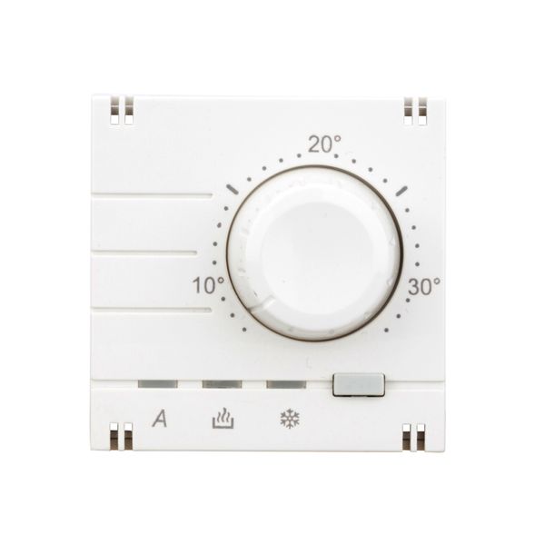 Analog thermostat - top part, heating/cooling, white image 1