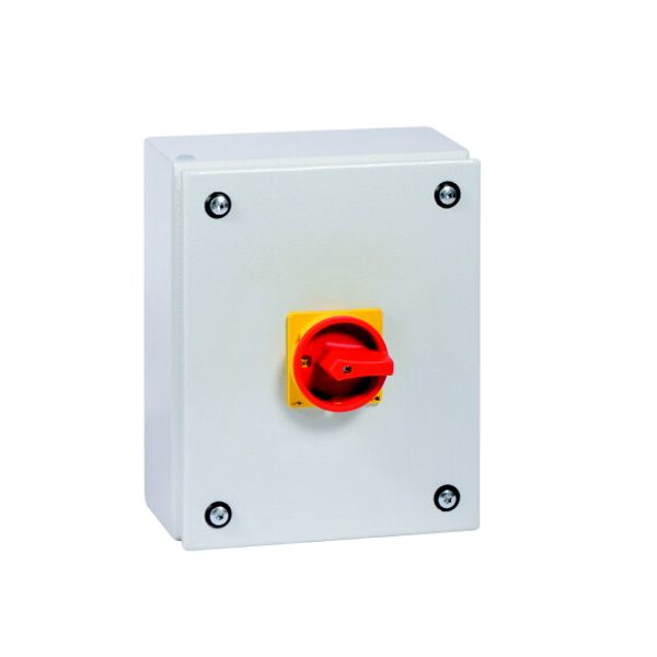 Main switch, T3, 32 A, surface mounting, 3 contact unit(s), 3 pole, 2 N/O, 1 N/C, Emergency switching off function, Lockable in the 0 (Off) position, image 3