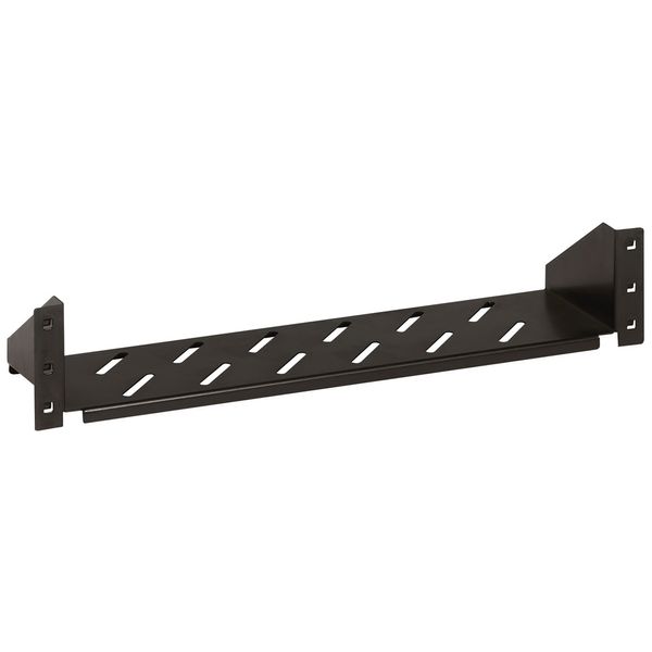 Fixed shelf 2U for enclosures depth 115mm quick fixing image 1