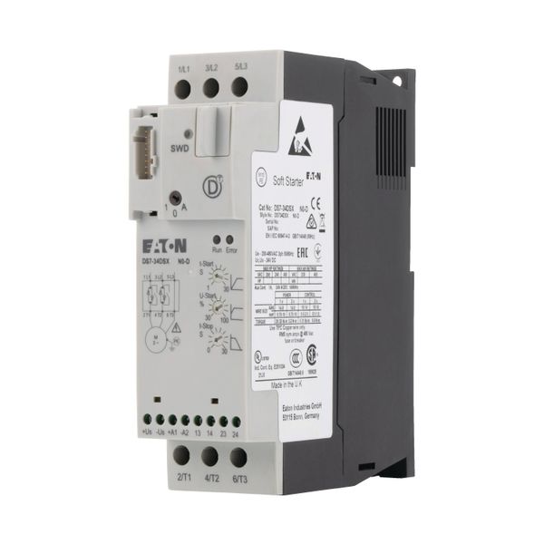 Soft starter, 16 A, 200 - 480 V AC, 24 V DC, Frame size: FS2, Communication Interfaces: SmartWire-DT image 3