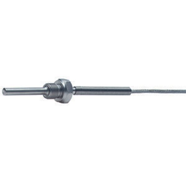 Screw-in sensor, PT100, 2m cable, -100 C ... +450 C can be used image 2