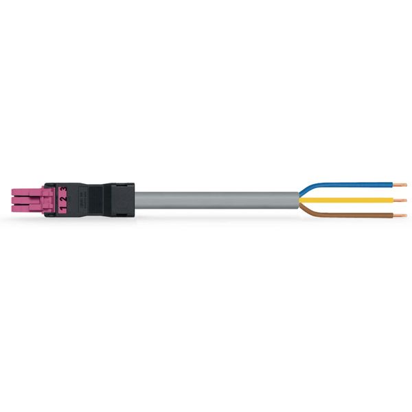 pre-assembled connecting cable Eca Socket/open-ended pink image 2