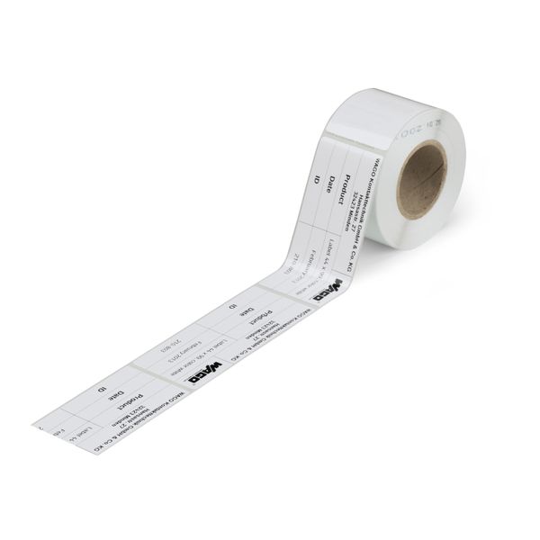 Type labels 70 x 33 mm white image 1