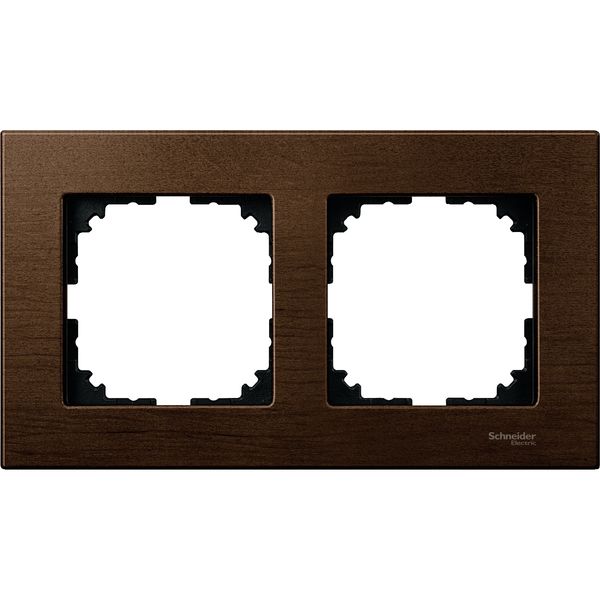 Wood frame, 2-gang, Walnut, M-Elegance image 3