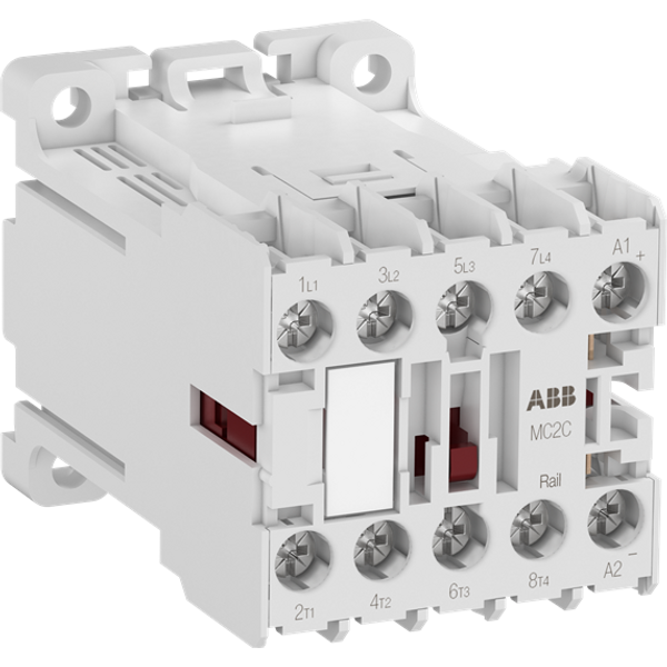 MC2CB00ATWJD-RAIL Mini Contactor 77 ... 137 V DC - 2 NO - 2 NC - Screw Terminals image 2