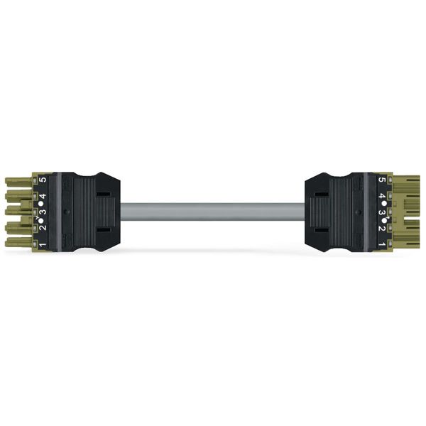 pre-assembled interconnecting cable;Eca;Socket/plug;gray image 1