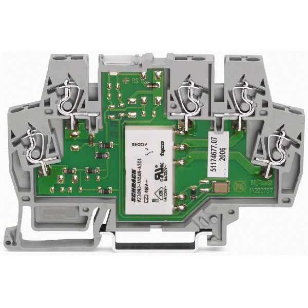 Relay module Nominal input voltage: 24 V AC/DC 1 changeover contact gr image 2