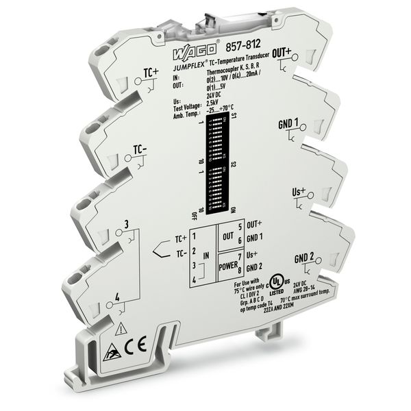 Temperature signal conditioner for thermocouples Current and voltage o image 1