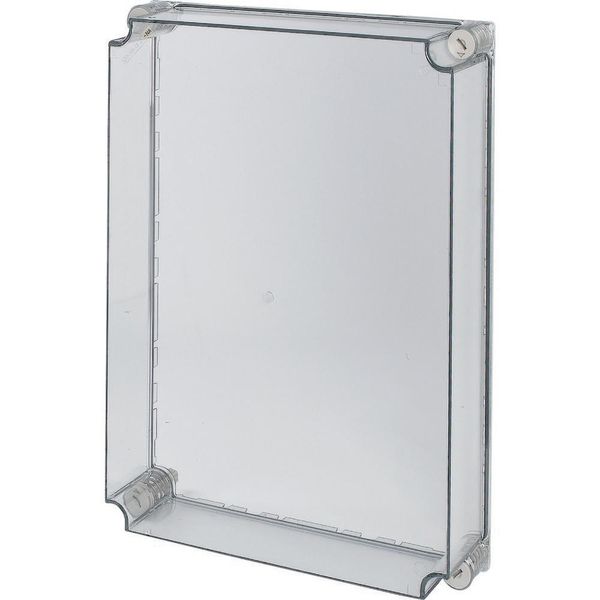 Cap, transparent smoky gray, HxWxD=500x375x100mm, NA model image 3