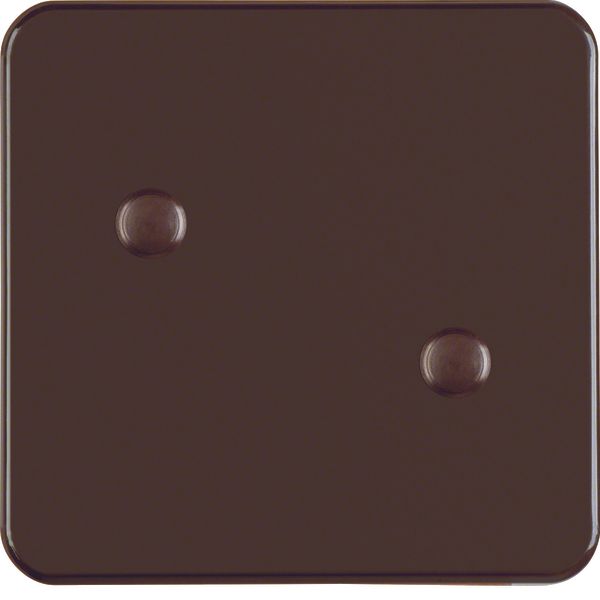 Rocker screw-on, splash-proteced flush-mtd IP44, brown glossy image 1