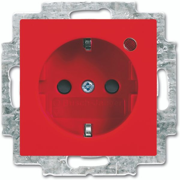 2310 EUGL/VAB-917 CoverPlates (partly incl. Insert) Busch-balance® SI red RAL 3020 image 1