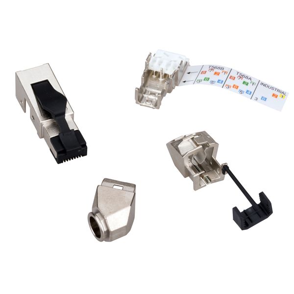 RJ45 industrial plug Cat.6a STP, on-site installable, image 5