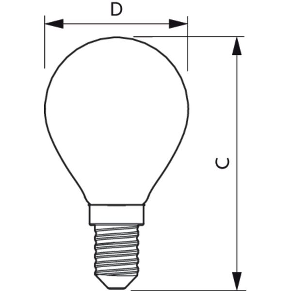 CorePro LEDLuster ND 2.2-25W P45 E14 FRG image 2