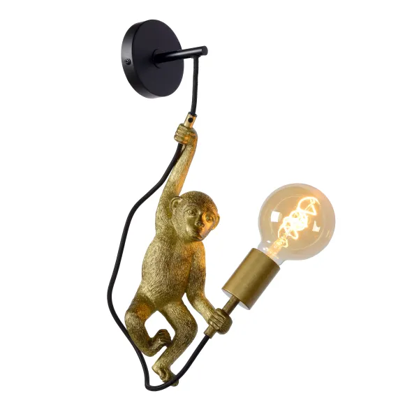 Lucide EXTRAVAGANZA CHIMP - Wall light - 1xE27 - Black image 1