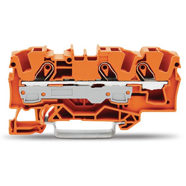 3-conductor through terminal block 6 mm² suitable for Ex e II applicat image 1