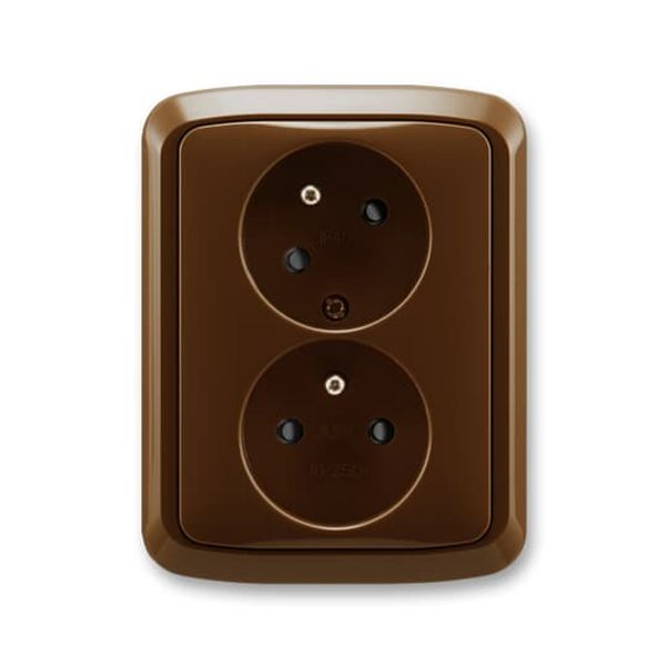 5583A-C02357 C Double socket outlet with earthing pins, shuttered, with turned upper cavity, with surge protection image 41