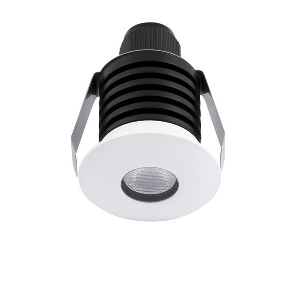 White Aluminium LED 1 Watt 104,8Lm 3 Volt 50Hz 3000K IP67 D: 3.7 H: 5.3 cm Cut Out: 3.2 cm image 1