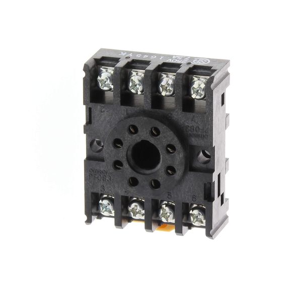 Socket, DIN rail/surface mounting, 8-pin, screw terminals image 3