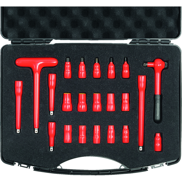 Tool case 1/4" 22 parts 1000V image 1