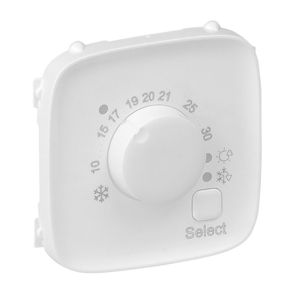 Cover plate Valena Allure - electronic room thermostat - white image 1