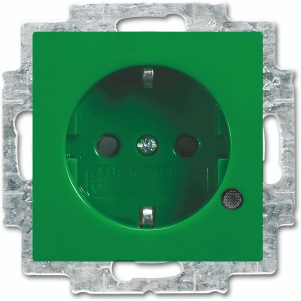 20 EUCBL-13-914 CoverPlates (partly incl. Insert) Busch-balance® SI Green, RAL 6032 image 1
