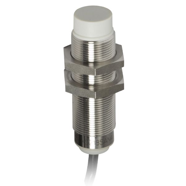 Inductive proximity sensors XS, inductive sensor XS2 M18, L60mm, stainless, Sn12mm, 24...240VAC/DC, L10m image 1