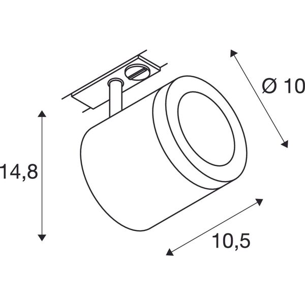 ENOLA_C LED Spot, 3000K, black, 35ø, incl. 1 Phase adapter image 2