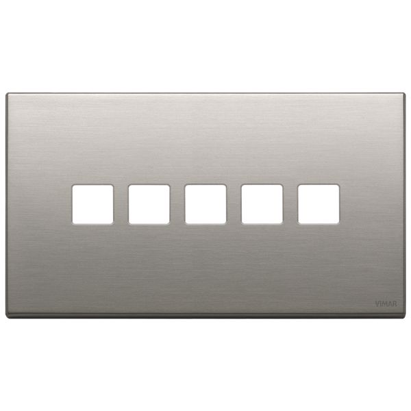 Plate 5Mx5 BS Flat brushed nickel image 1