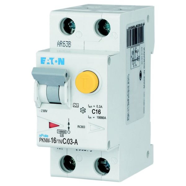 RCD/MCB combination, 16 A, 300 mA, MCB trip characteristic: C, 1p+N, RCD trip characteristic: A image 6