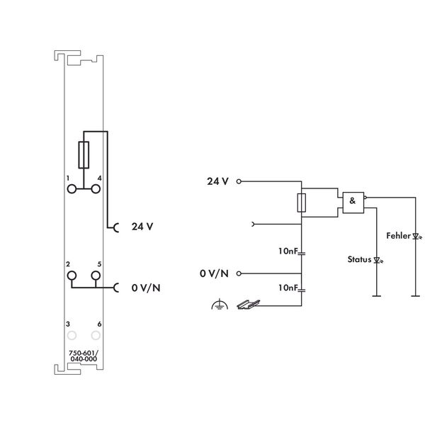 Power Supply 24 VDC fuse holder dark gray image 4