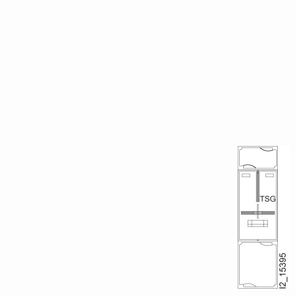 ALPHA-ZS, quick-assembly kit H=900 mm B1 1 tariff switching device, unequipped image 1