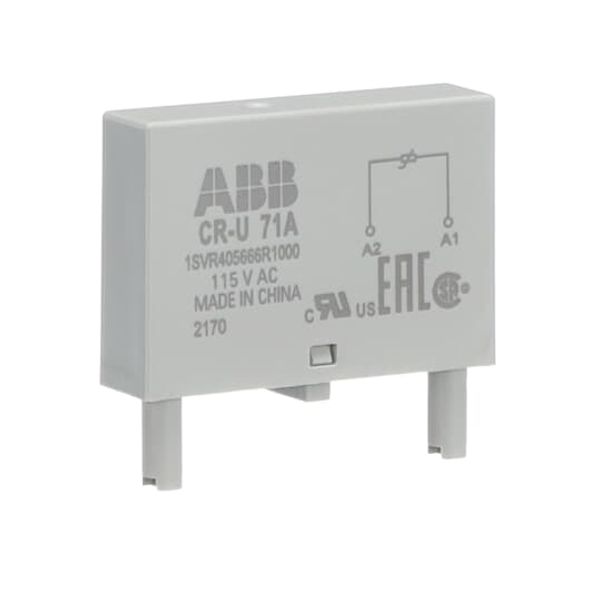 CR-U 71A Pluggable module varistor, without LED, 115VAC image 5