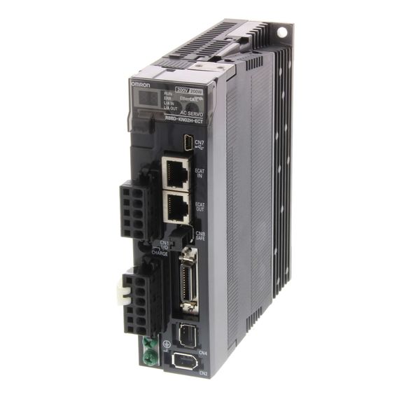 G5 Series servo drive, EtherCAT type, 200 W, 1~ 200 VAC R8DK9141H image 1