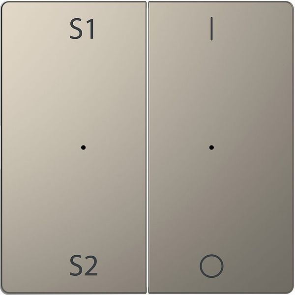 Rockers for button module 2-fold (Scene 1/2, 1/0), nickel metallic, system design image 1