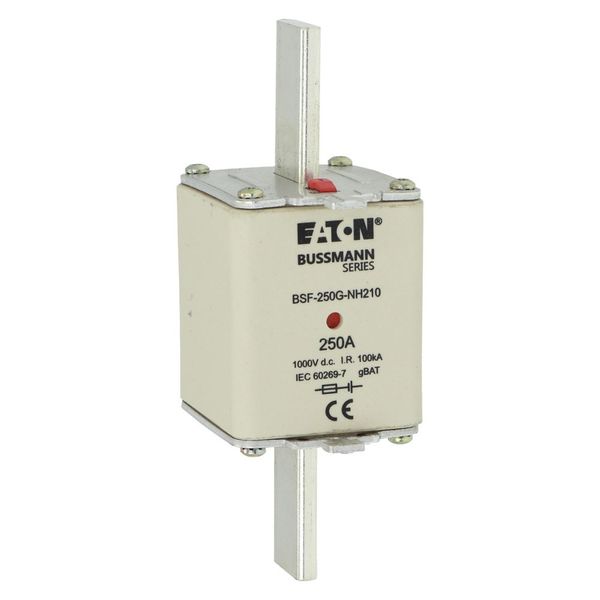 Fuse-link, high speed, 250 A, DC 1000 V, NH2, 54 x 61 x 150 mm, gBat, IEC, blade connection image 6