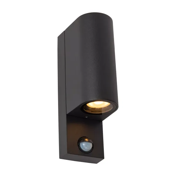 ZARO IR Wall spotlig. Outd.-Black-2xGU10-7W-IP65 image 1