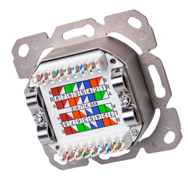 2-port Cat6A Network Socket Insert THORGEON image 4