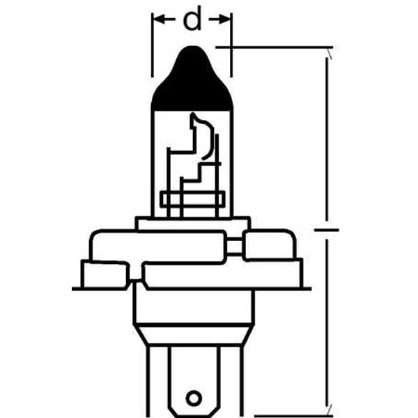 64183-01B 45/40W 12V P45T 10XBLI1DKOSRAM image 2