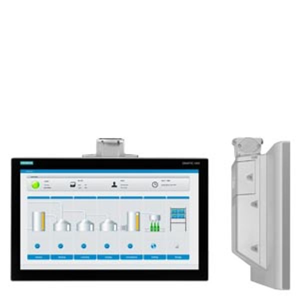 SIMATIC IPC477E PRO fully protected IP65; 22" multi-touch (1920 x 1080); neutral front; for support arm (not expandable, flange top), 4 USB (back); without USB (front); Ethernet (10/100/1000 Core i5-6442EQ; .... 6AV7251-5SB00-0DA0 image 1