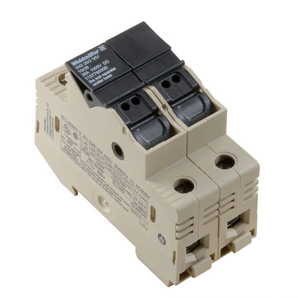 Fuse terminal, Screw connection, 25 mm², 1000 V, 32 A, dark beige image 2